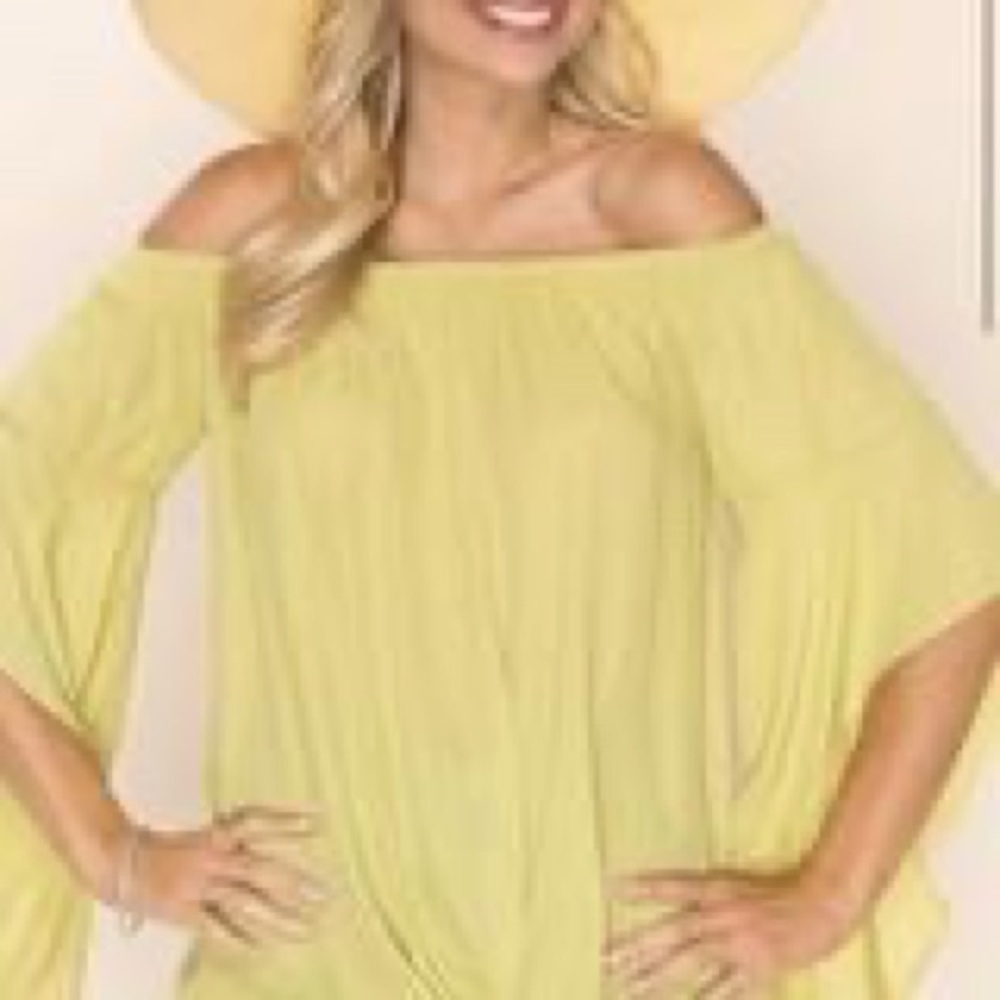 BN Boutique Cold Shoulder Chiffon high low tunic